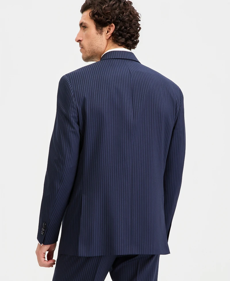 Michael Kors Men's Classic-Fit Pinstripe Double-Breasted Suit Separate Jacket