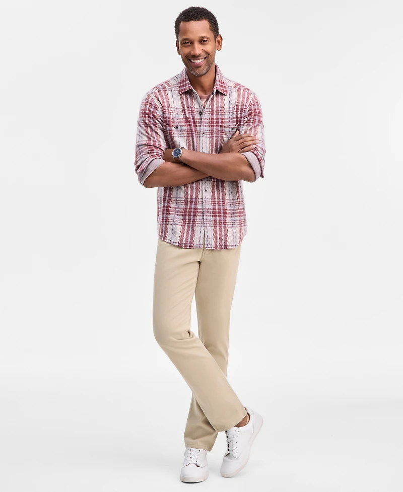 Tommy Bahama Men's Fireside Santa Fe Stretch Flannel Shirt