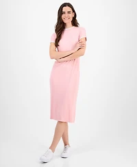 Nautica Women's Ribbed Midi Dress
