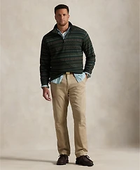 Polo Ralph Lauren Men's Big & Tall Estate-Rib Quarter-Zip Pullover Sweater