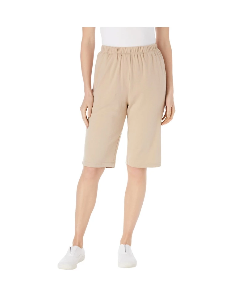 Woman Within Plus 7-Day Knit Bermuda Shorts