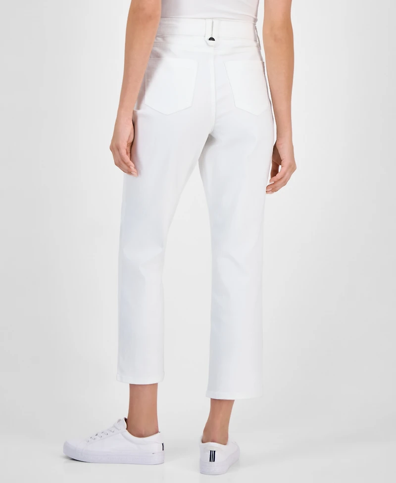 Nautica Jeans Women's Mid Rise Straight-Leg Ankle