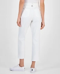 Nautica Jeans Women's Mid Rise Straight-Leg Ankle
