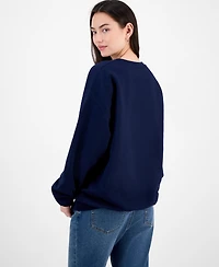 Love Tribe Juniors' Teddy Bear Nyc & La Graphic Sweatshirt