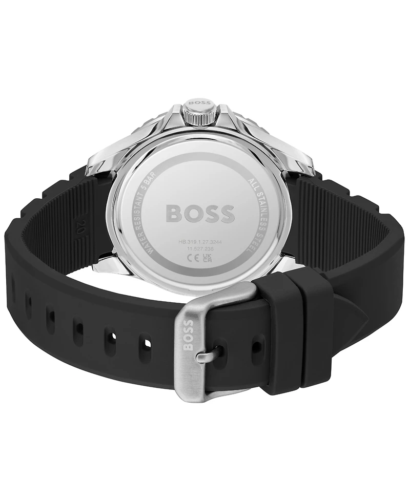 Hugo Boss Men's Troper Sport Quartz Basic Calendar Silicone Watch