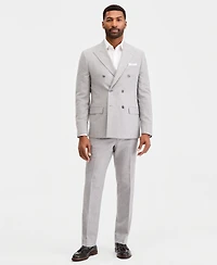 Michael Kors Men's Classic-Fit Double Breasted Mini Houndstooth Suit Separate Jacket