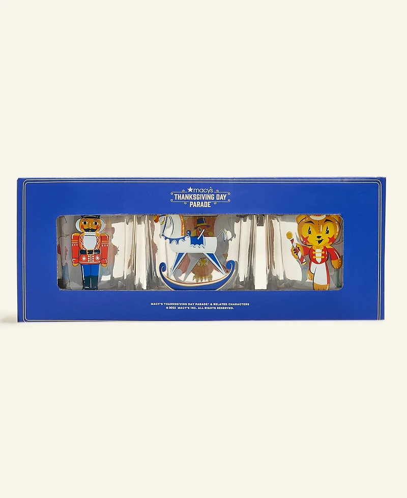 Macy's Thanksgiving Day Parade Float Glassware, Set of 6, Macy's Exclusive
