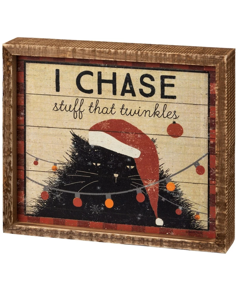 Primitives by Kathy I Chase Stuff That Twinkles Inset Box Sign