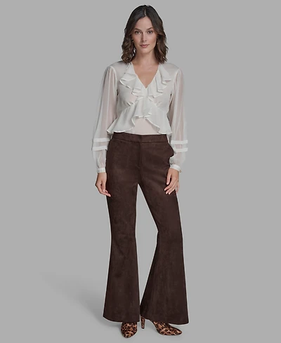 Bcbg Women's Pinstripe High Rise Pants