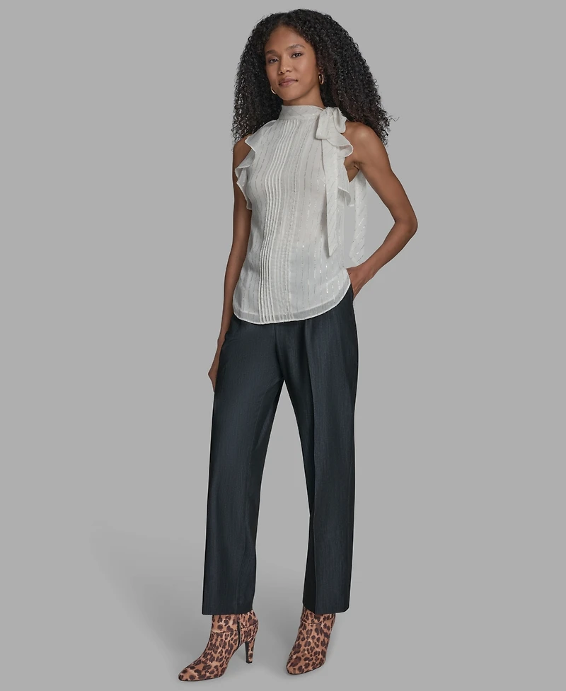 Bcbg Women's Solid Halter Neck Blouse