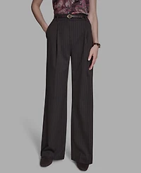 Bcbg Women's Pleated Wide Leg Pants