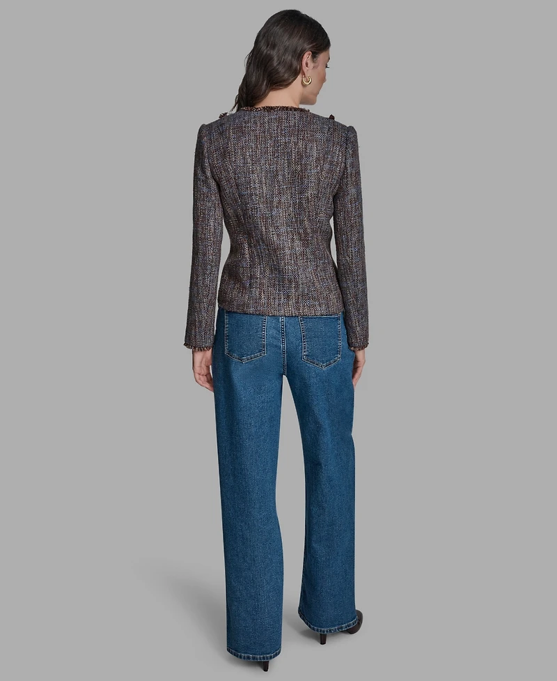 Bcbg Women's Novelty Button-Down Jacket
