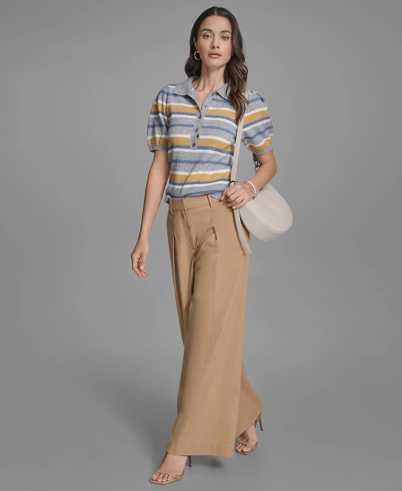Bcbg Women's Pleated Wide-Leg Pants