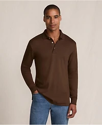 Lands' End Men's Tall Long Sleeve Cotton Supima Polo Shirt