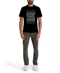 Karl Lagerfeld Paris Men's Pixelated Graphic Detail T-shirt