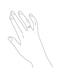 Bling Jewelry Sterling Silver 3CT Pink Princess Cut Cz Promise Ring with Trillion Side Stones