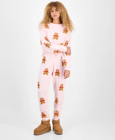 Planet Heart Juniors' Teddy-Knit Jogger Pants