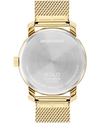 Movado Men's Bold Access Swiss Quartz Light Gold Steel Watch, 41mm