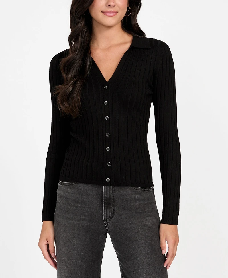 Guess Women's Long Sleeve Ribbed Miranda Sweater