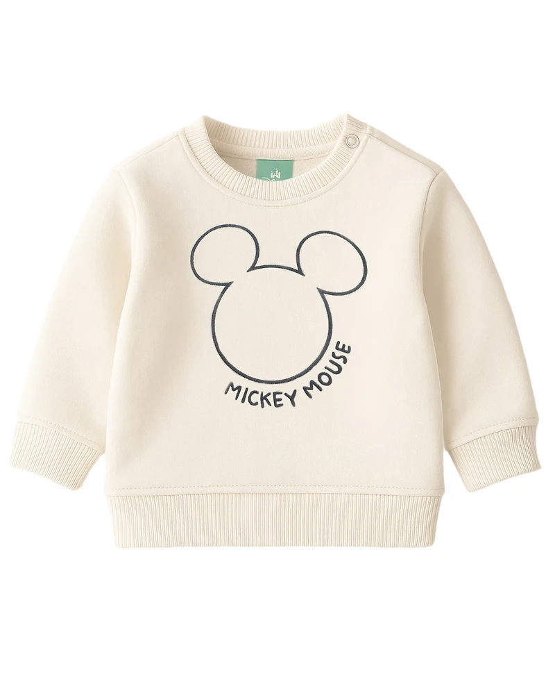 Disney Baby Boys 3-Piece Mickey Sweatshirt, Top and Jogger Pants Set