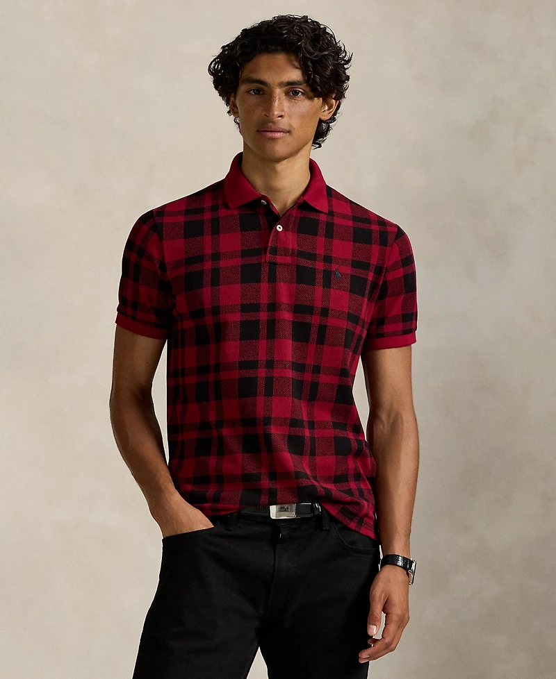 Polo Ralph Lauren Men's Holiday Short Sleeve Polo Shirt - Edged Overcheck