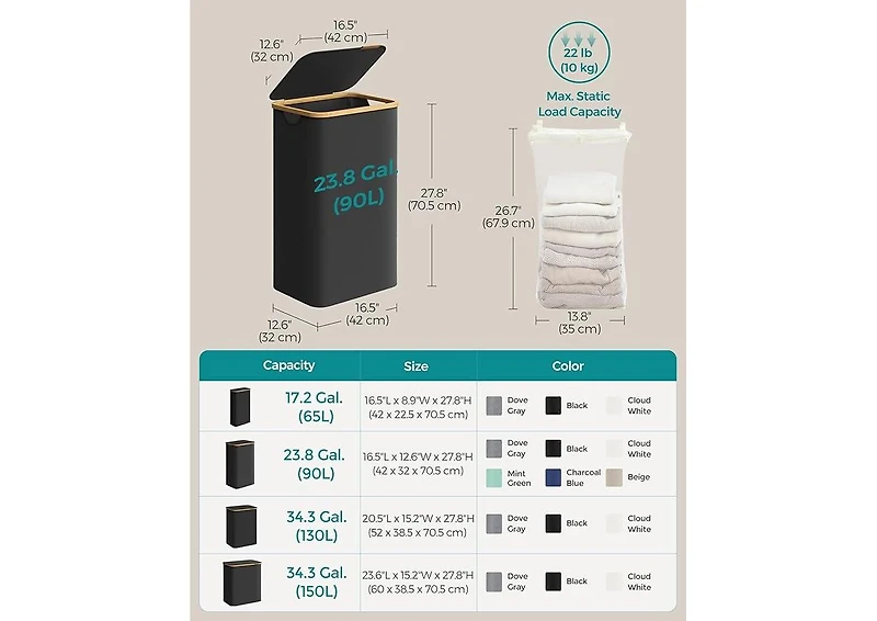 Songmics Home Laundry Hamper