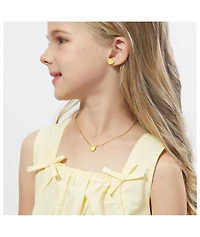 Anna Zuckerman Petit Love Necklace in Yellow