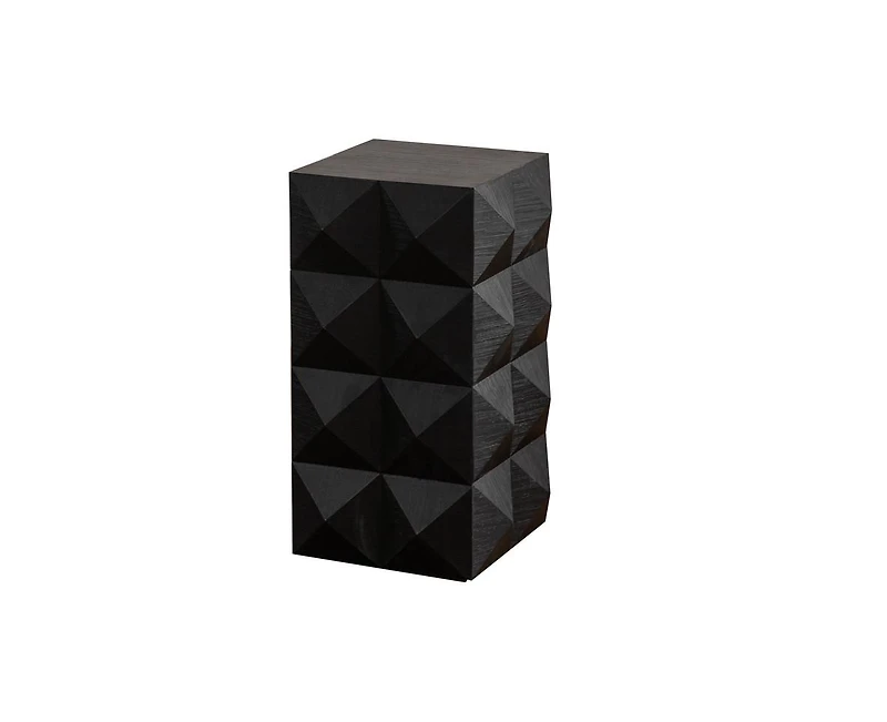 Casainc 23.62"Height Three-dimensional Embossed Pattern Design Retro Side Coffee Table