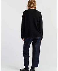 Chinti & Parker Women's Wool-Cashmere Peek Pocket Cardigan