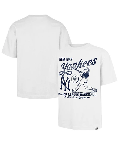 '47 Brand Men's White New York Yankees Regional Batter Foundation T-Shirt
