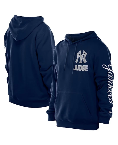 New Era Men's Aaron Judge Navy York Yankees Design Lab Pullover Hoodie