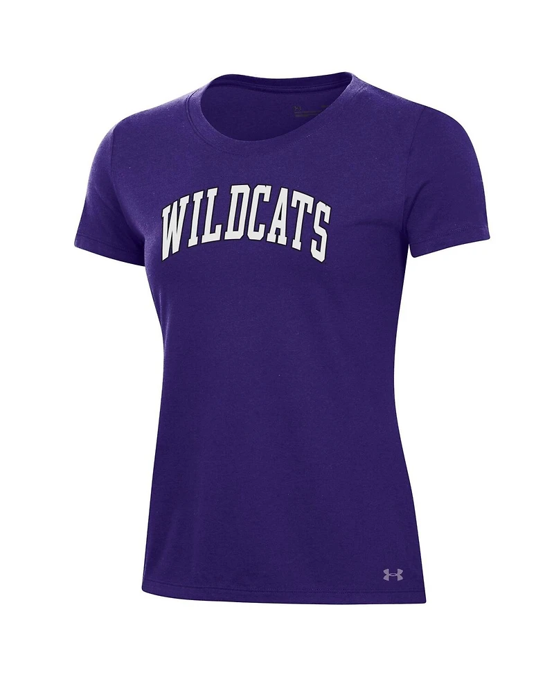 Under Armour Women's Purple Northwestern Wildcats Essentials 2-Hit Performance T-Shirt