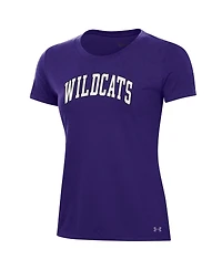 Under Armour Women's Purple Northwestern Wildcats Essentials 2-Hit Performance T-Shirt