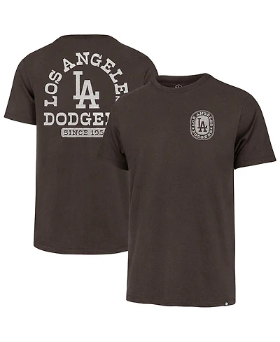 '47 Brand Men's Brown Los Angeles Dodgers Back Canyon Franklin T-Shirt