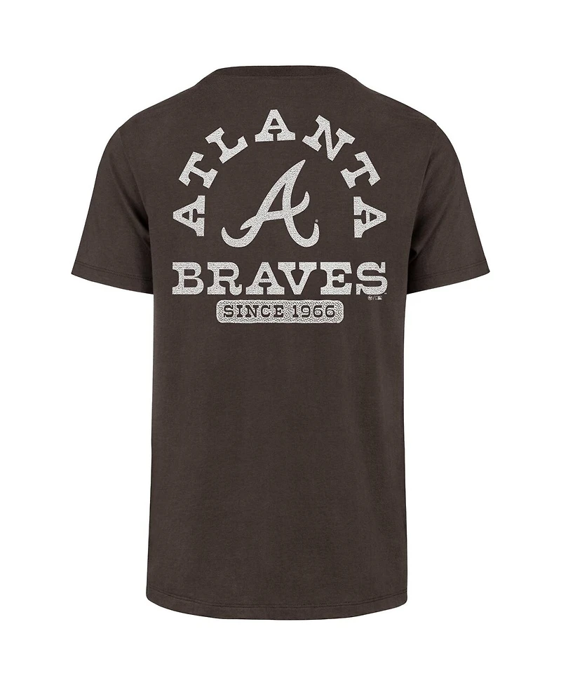 '47 Brand Men's Brown Atlanta Braves Back Canyon Franklin T-Shirt