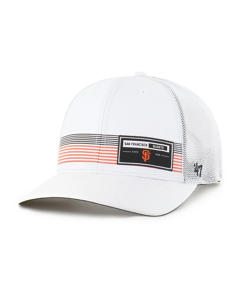 '47 Brand Men's White San Francisco Giants Rangefinder Brrr Trucker Adjustable Hat