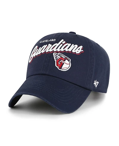 '47 Brand Women's Navy Cleveland Guardians Ariana Clean Up Adjustable Hat