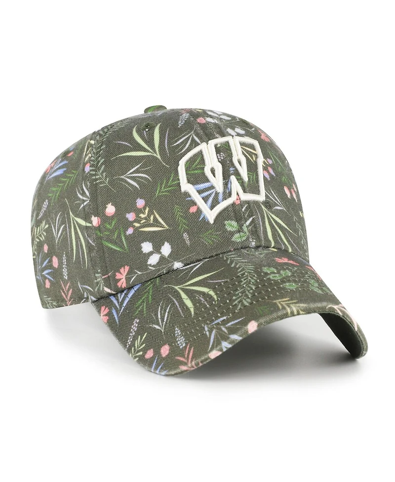 '47 Brand Women's Moss Green Wisconsin Badgers Verbena Clean Up Adjustable Hat