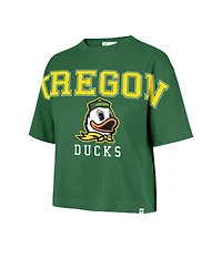 '47 Brand Women's Kelly Green Oregon Ducks Outreach City Relaxed Cropped T-Shirt