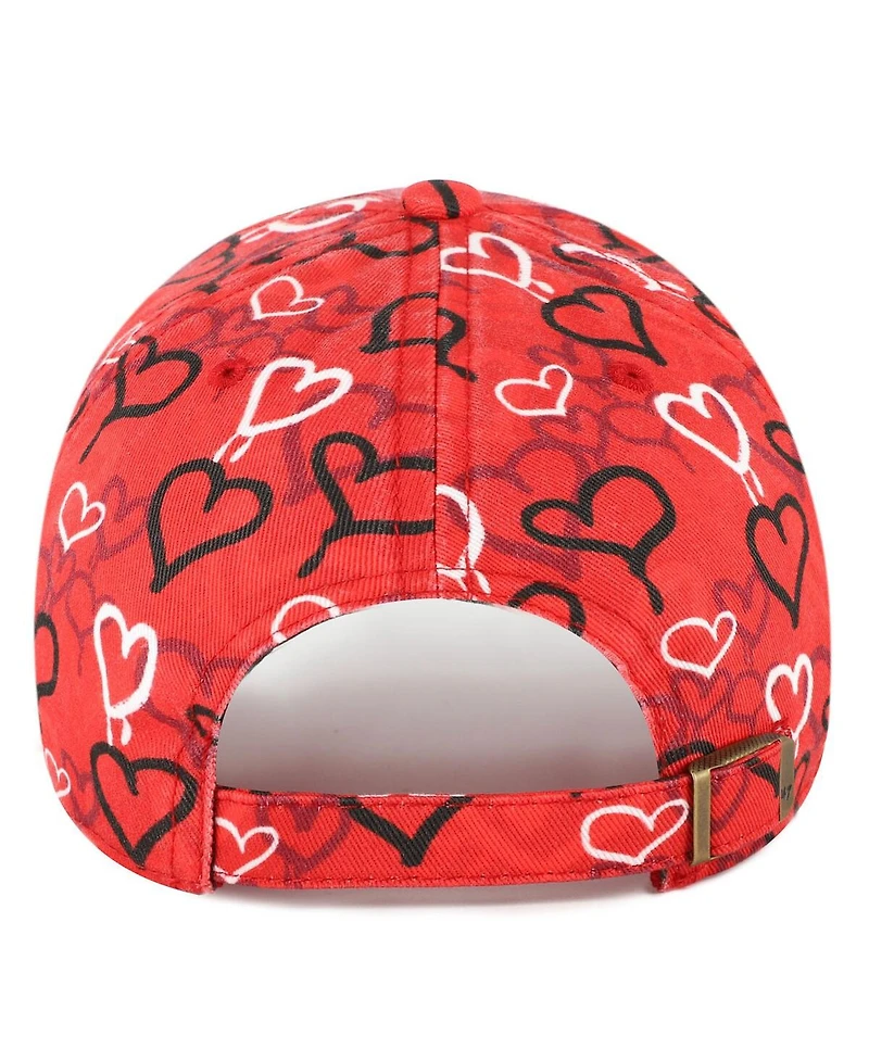 '47 Brand Big Girls Scarlet San Francisco 49ers Mural Clean Up Adjustable Hat