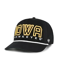 '47 Brand Big Boys and Girls Black Iowa Hawkeyes Byline Hitch Adjustable Hat