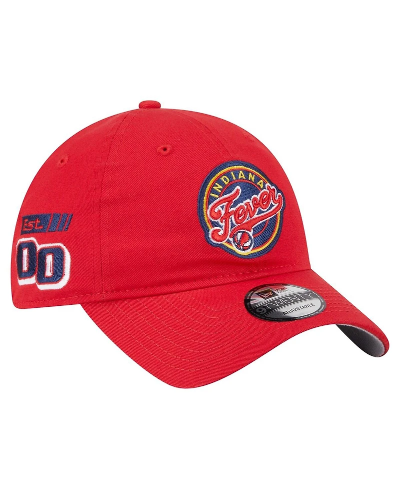 New Era Men's and Women's Red Indiana Fever 9TWENTY Established Date Side Patch Hat