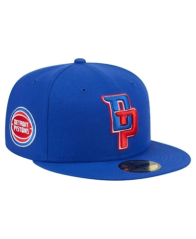 New Era Men's Blue Detroit Pistons Deceptor 59FIFTY Fitted Hat