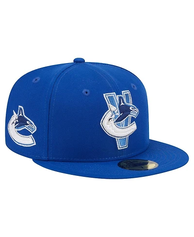 New Era Men's Blue Vancouver Canucks Deceptor 59FIFTY Fitted Hat