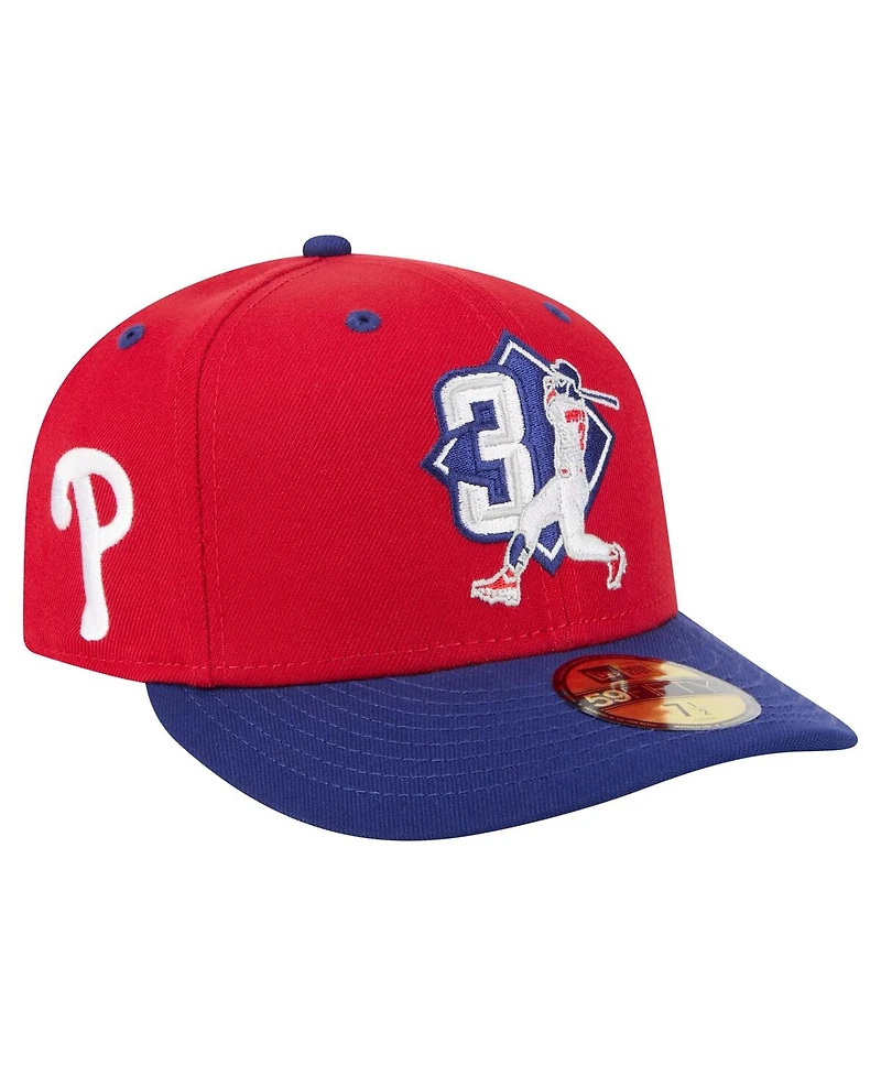 New Era Men's Bryce Harper Red Philadelphia Phillies 59FIFTY Fitted Hat