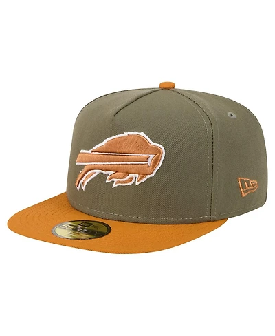 New Era Men's Olive/Brown Buffalo Bills Color Pack A-Frame 59FIFTY Fitted Hat