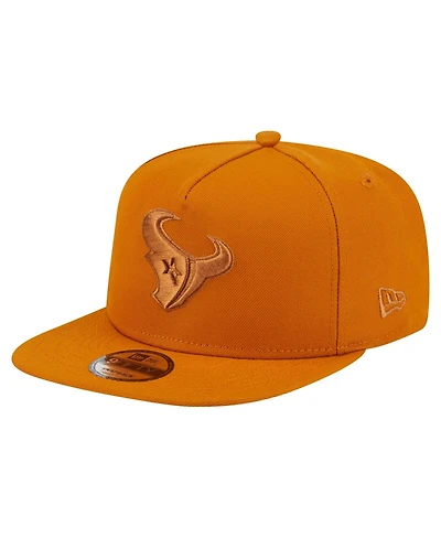 New Era Men's Brown Houston Texans Color Pack A-Frame 9FIFTY Snapback Hat