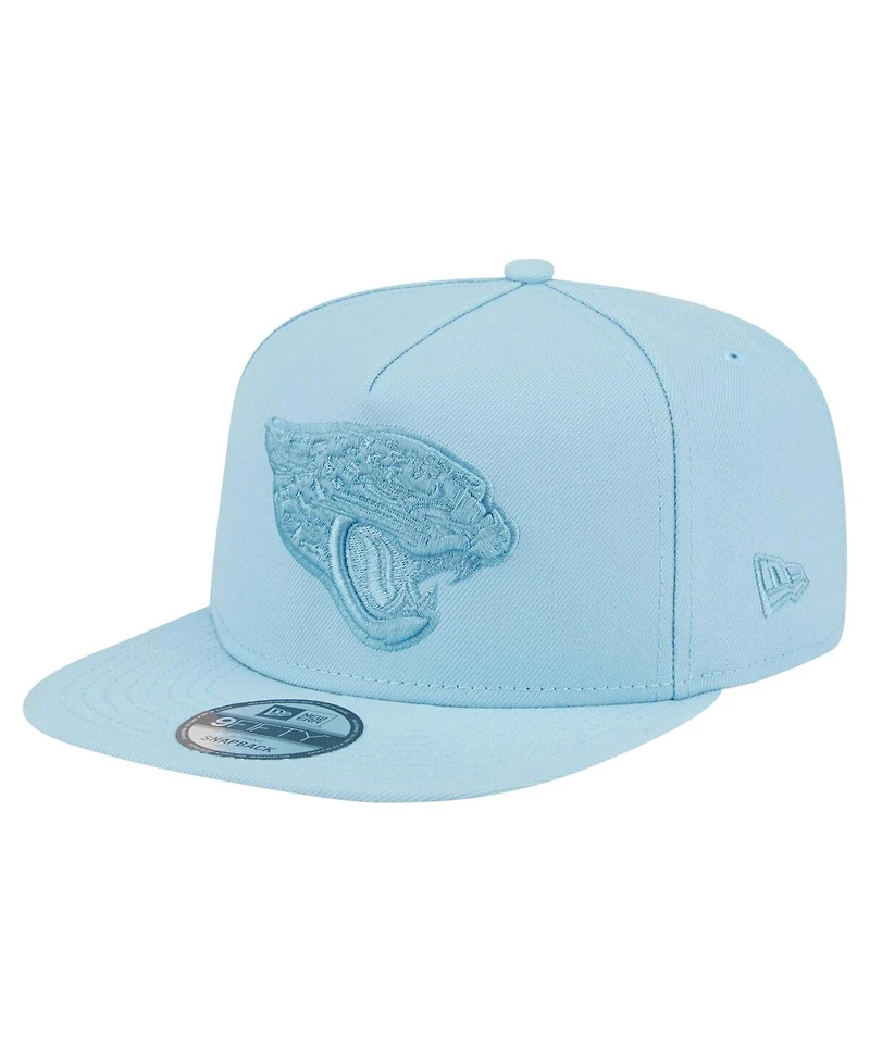 New Era Men's Light Blue Jacksonville Jaguars Color Pack A-Frame 9FIFTY Snapback Hat