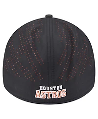 New Era Men's Black Houston Astros Night 39THIRTY Flex Hat