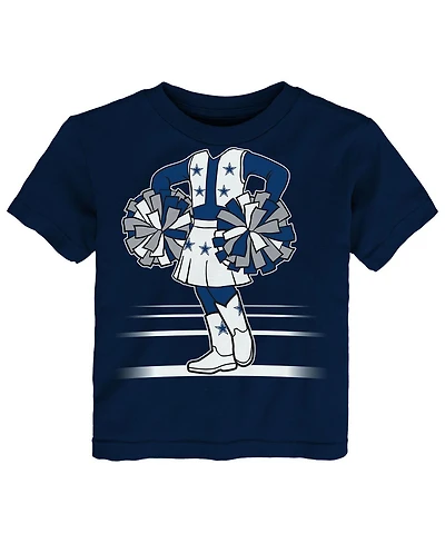 Outerstuff Girls Toddler Navy Dallas Cowboys Game Fit T-Shirt